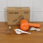 Portable USB Rechargeable Electric Handheld Whisk Mixer (1 Set) - Image 8