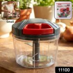 Compact Manual Hand-Press Vegetable Chopper (1 Pc) - Image 2