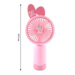 Cute Cartoon Design Rechargeable Mini Handheld Fan (1 Pc) - Image 6