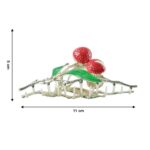 Decorative Berry Fruit Design Hair Claw Clip (1 Pc) - Image 6