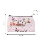 Small Paris Print Zipper Coin & Stationery Pouch (1 Pc) - Image 6