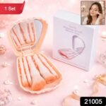 5 in 1 Makeup Brush Set with Mirror Box – Compact Cosmetic Kit - Image 2