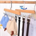 Space Saving 8 Hooks Wooden Hangers (1 Pc) - Image 8