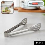 Stainless Steel Kitchen Serving Tongs (1 Pc) - Image 2