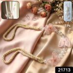 Luxury Floral Beaded Curtain Tieback (1 Pc) - Image 2