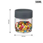Airtight Transparent Kitchen Storage Jar with Secure Lid (1 Pc / 500 ML Approx) - Image 6