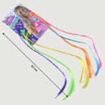 Colourful Braided Hair Extension Streaks for Girls & Kids (6 Pc) - Image 7