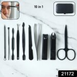 10 in 1 Professional Manicure Pedicure Grooming Kit - Image 2