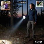 OMEGA Rechargeable LED Laser Torch Light with 5200 mAh Battery - Image 2