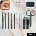 11 in 1 Stainless Steel Personal Grooming Manicure Pedicure Care Kit - Image 2