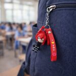 Cute Cartoon Girl Character Keychain with Strap and Decorative Charm (1 Pc) - Image 3