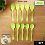 Fancy Spoon Used While Eating and Serving Food Stuffs Etc (10 Pcs) - Image 2