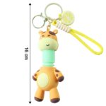 Cute Giraffe Cartoon Keychain (1 Pc) - Image 6