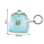 Cute Cartoon Cat Printed Mini Coin Purse Keychain (1 Pc) - Image 6