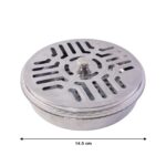 Stainless Steel Mosquito Coil Stand with Smoke Vent Lid (1 Pc) - Image 6