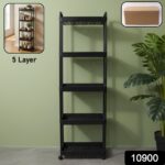 5 Layer Multipurpose Rolling Storage Rack (1 Pc) - Image 2
