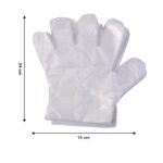 Disposable Transparent Plastic Gloves (100 Piece Pack) - Image 6