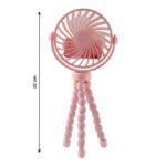 Portable Rechargeable LED Light Fan with Flexible Tripod Stand (1 Pc) - Image 6