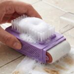Multi Functional Cleaning Brush with Roller and Scrubber