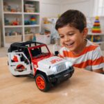 Kids Dinosaur Hunter Off-Road Friction Powered Toy Jeep Car (1 Pc) - Image 4