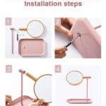 Modern Round Tabletop Makeup Mirror (1 Set) - Image 6