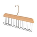 Space Saving 8 Hooks Wooden Hangers (1 Pc) - Image 5