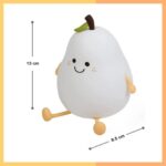 Cute Pear Shape Silicone Night Lamp With Multi Color Changing Mode (1 Pc) - Image 6