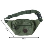 Stylish Multi-Pocket Black Waist Bag / Fanny Pack (1 Pc / Mix Design) - Image 7