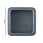 Square Metal Storage Tin Box with Transparent Window Lid (1 Pc, 9.5 x 9.5 Cm) - Image 6
