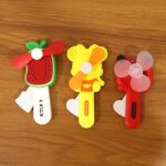 Hand Press Mini Portable Fan Toy (1 Pc, Mix Color & Design) - Image 13