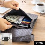 Men's & Women's Quilted Crossbody Sling Bag with Adjustable Strap (1 Pc) - Image 2