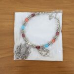 Oxidised Silver Traditional Beaded Necklace Set - Image 9