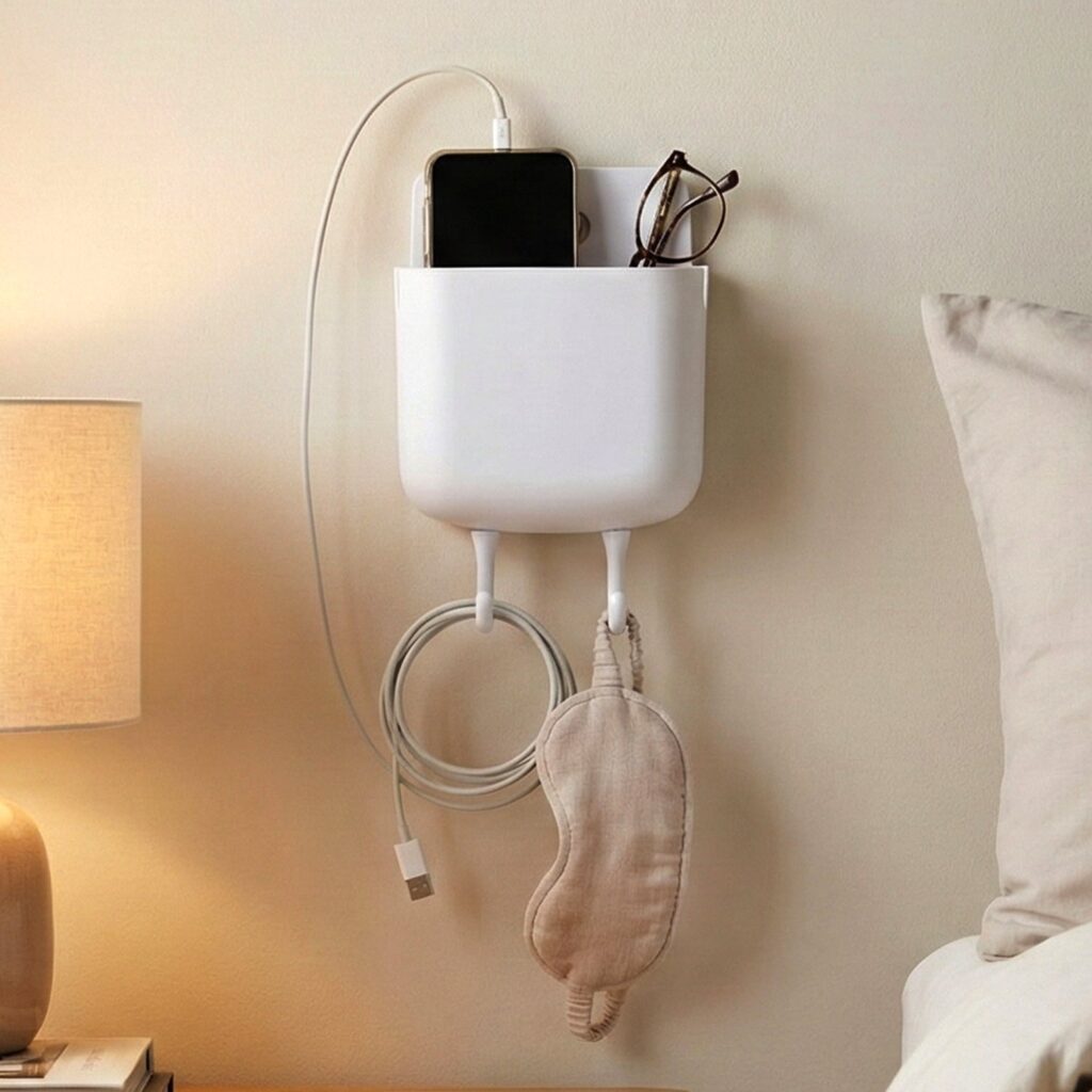 Multi-Purpose Plastic Wall Mounted Mobile Charging Holder