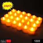 Festival Decorative - LED Tealight Candles, Diwali (White, 24 Pcs) - Image 2