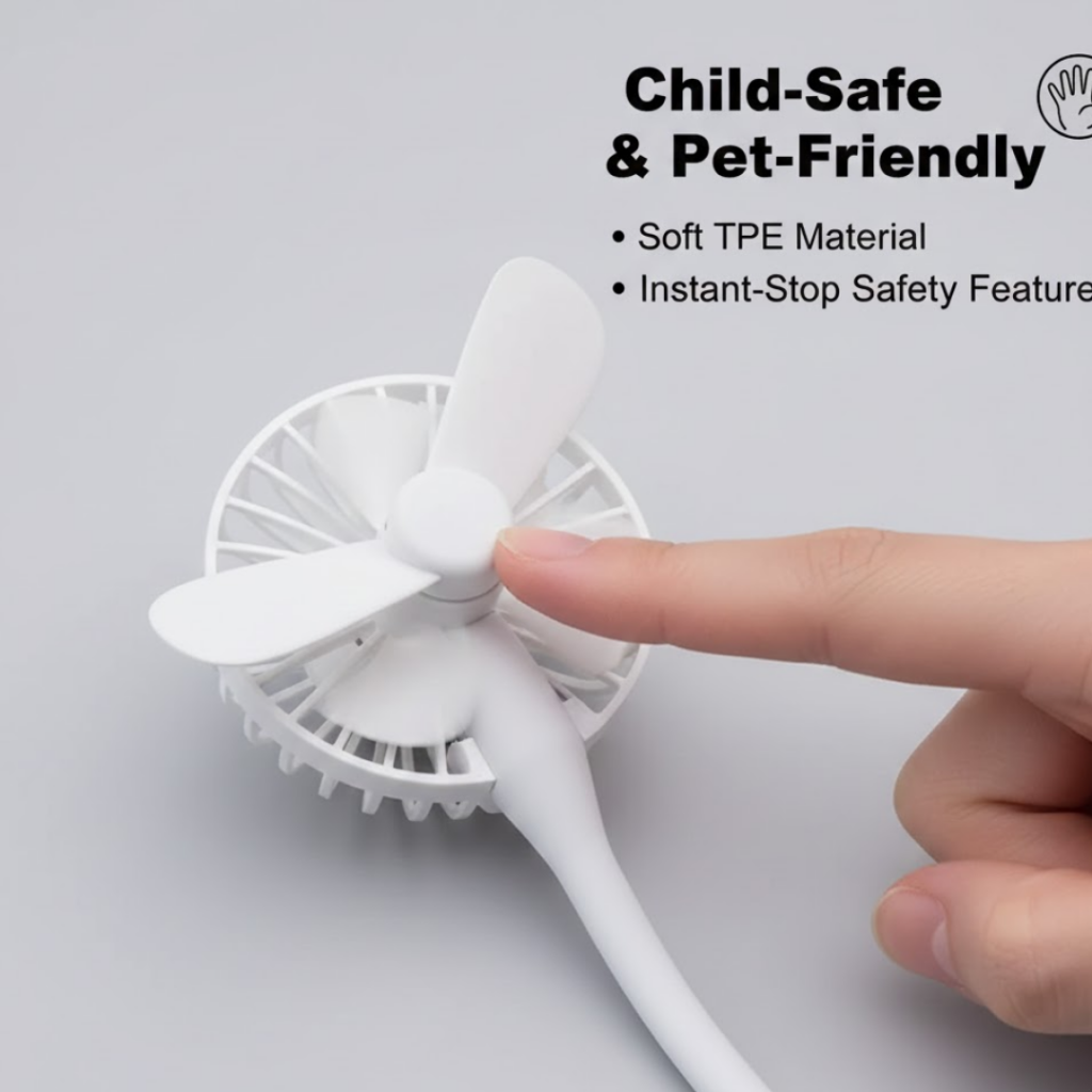 Portable Mini USB Fan with USB Hub