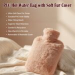 PVC Hot Water Bag with Soft Fur Cover (1 Pc) - Image 4