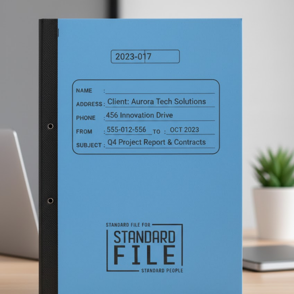 A4 plastic clip file folder for documents