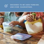 12 Peace Reusable Stretch Lids Set with 2 Storage Pouches – Flexible Food Cover Lids - Image 9