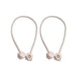 Non-Magnetic Curtain Tiebacks: Decorative Pearl Design (2 Pc (Without Magnet Buckle) - Image 5