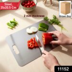 Large Stainless Steel Chopping Cutting Board (1 Pc) - Image 2