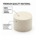 Rotary Tool Accessory Wool Felt Polishing Pad Felt (5 Pcs Set) - Image 4