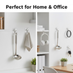 Large Plastic Self Adhesive Wall Hooks (2 Pc) - Image 2