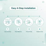 Large Plastic Self Adhesive Wall Hooks (2 Pc) - Image 5