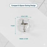 Large Plastic Self Adhesive Wall Hooks (2 Pc) - Image 6