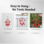 Wind Chimes Wall Hanging Handmade Art for Garden and Home Decor (Mix Design / 1 Pc) - Image 2