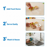 Plastic Kitchen Trays for Serving (4 Compartment / 1 Pc) - Image 4