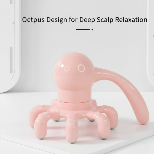Scalp Relax Octopus Massager – Long Ergonomic Head Massager for Adults