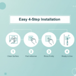 Self-Adhesive Wall Hook – Drill-Free, Waterproof & Oil-Proof Toothbrush, (1 Pc) - Image 5