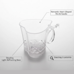 Heart Shape Activated Blinking Led Glass Cup - Image 9