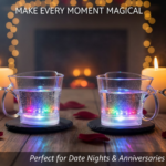 Heart Shape Activated Blinking Led Glass Cup - Image 3